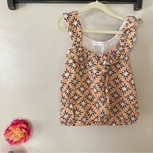 Zara Floral Ruffle Top